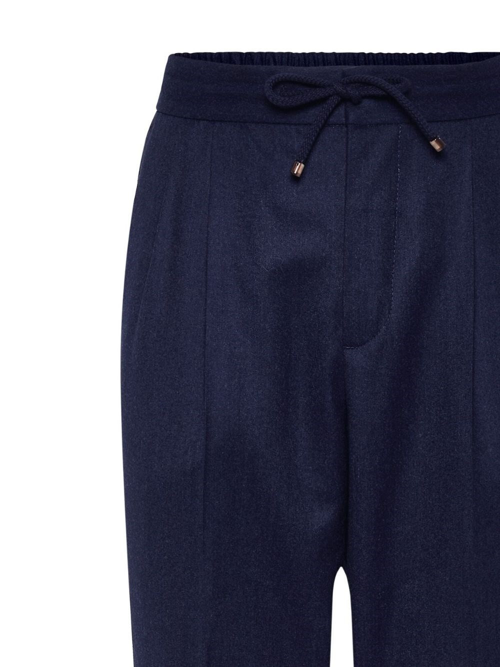 Wool drawstring trousers - 3