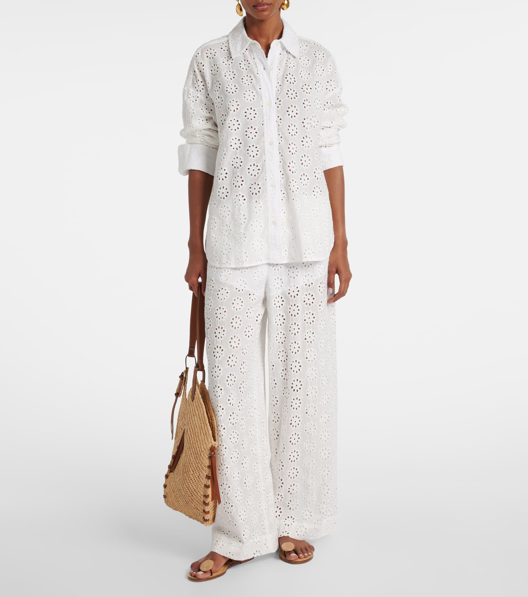 Colton eyelet cotton shirt - 2