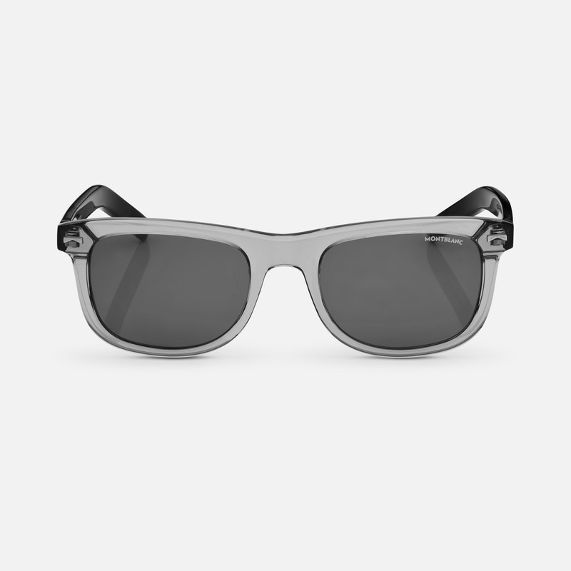 Squared Sunglasses with Gray Colored Acetate Frame 1