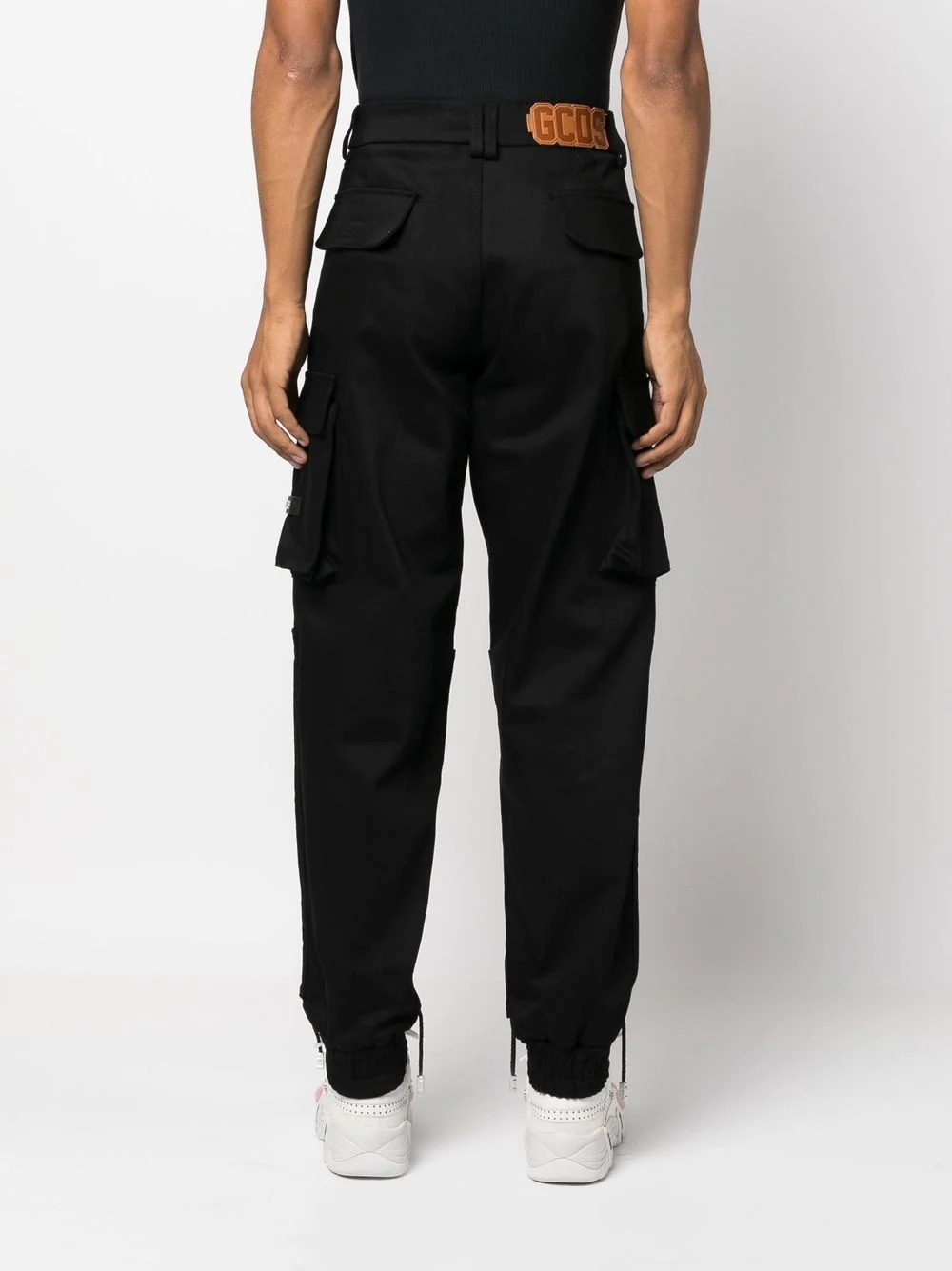 straight-leg cargo trousers - 4