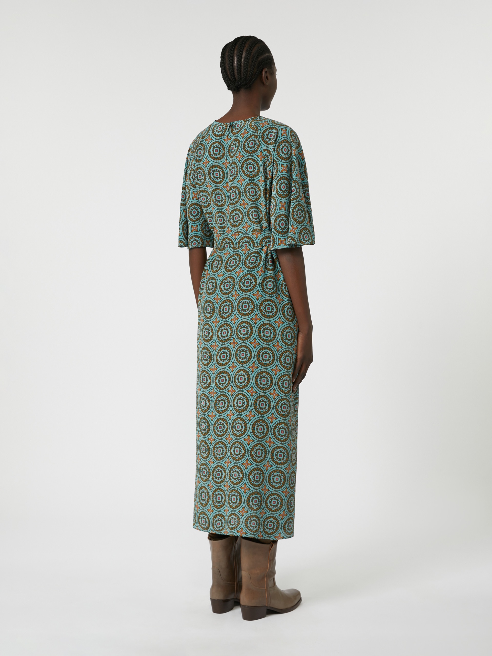 VARESE Silk crepe de chine dress - 4