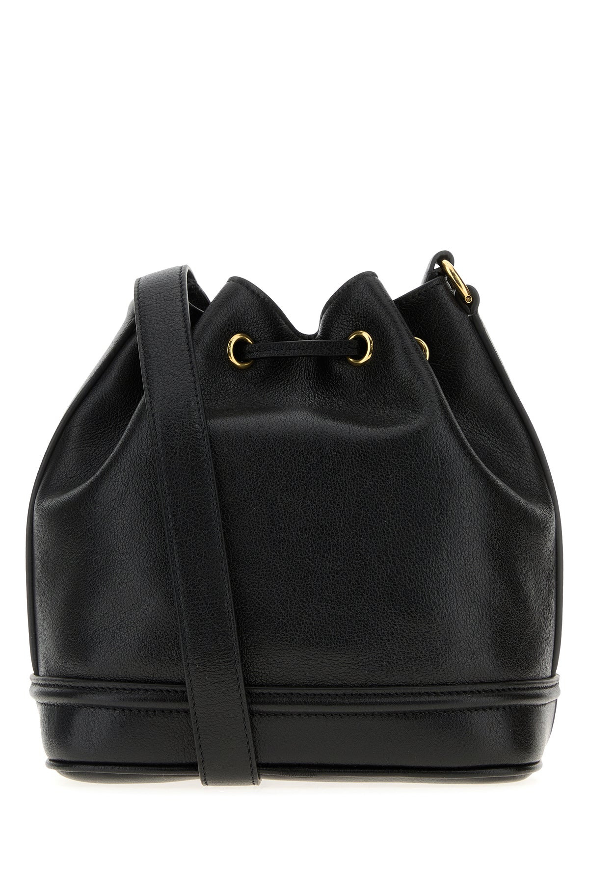 Black leather bucket bag - 3