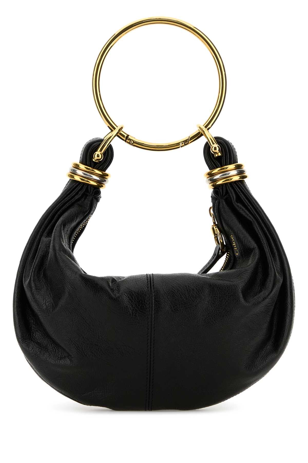 Chloe Women Black Leather Bracelet Handbag - 3