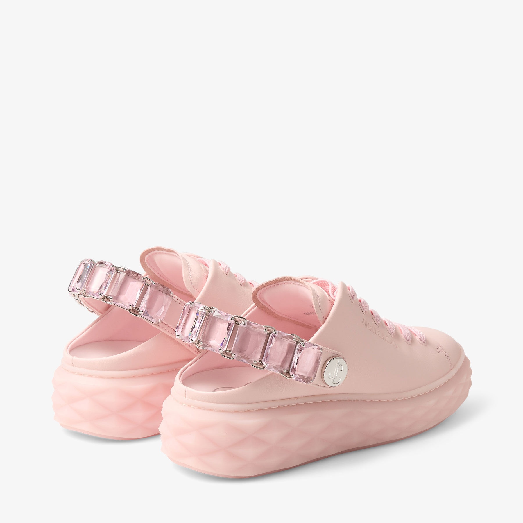 Diamond Sling
Pink Nappa Leather Slipper Trainers - 5