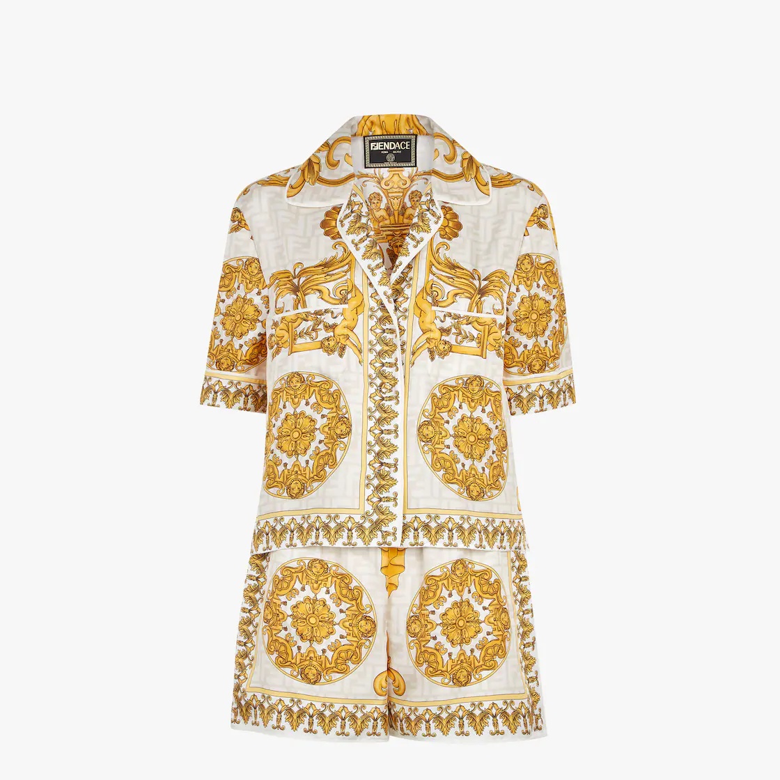 Fendace multicolor silk pajamas - 6