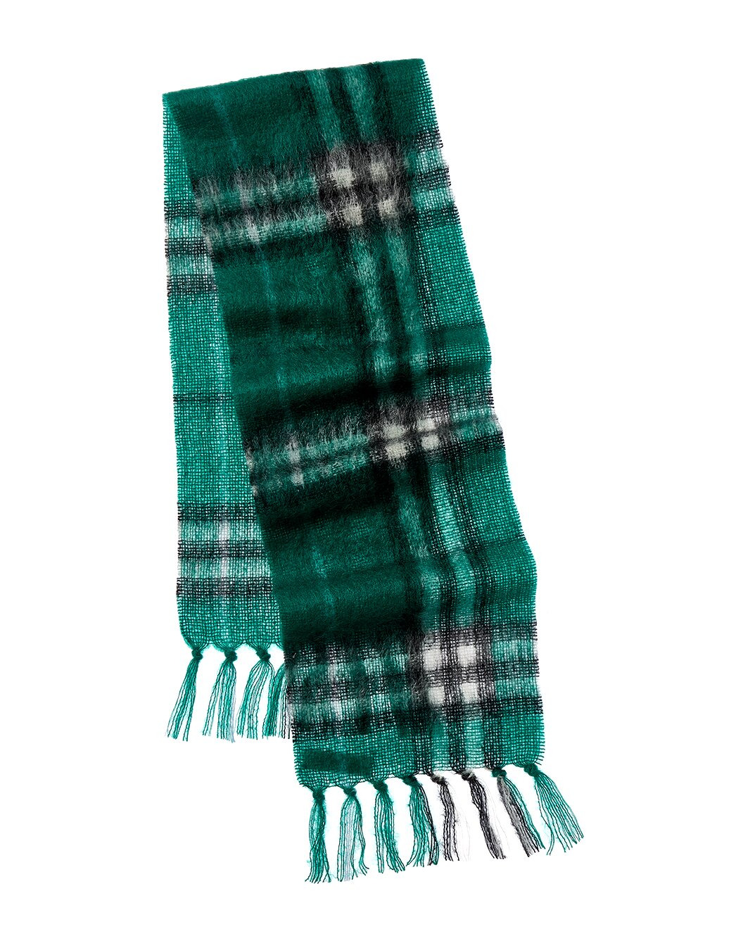 Burberry Check Mohair & Wool-Blend Scarf - 2