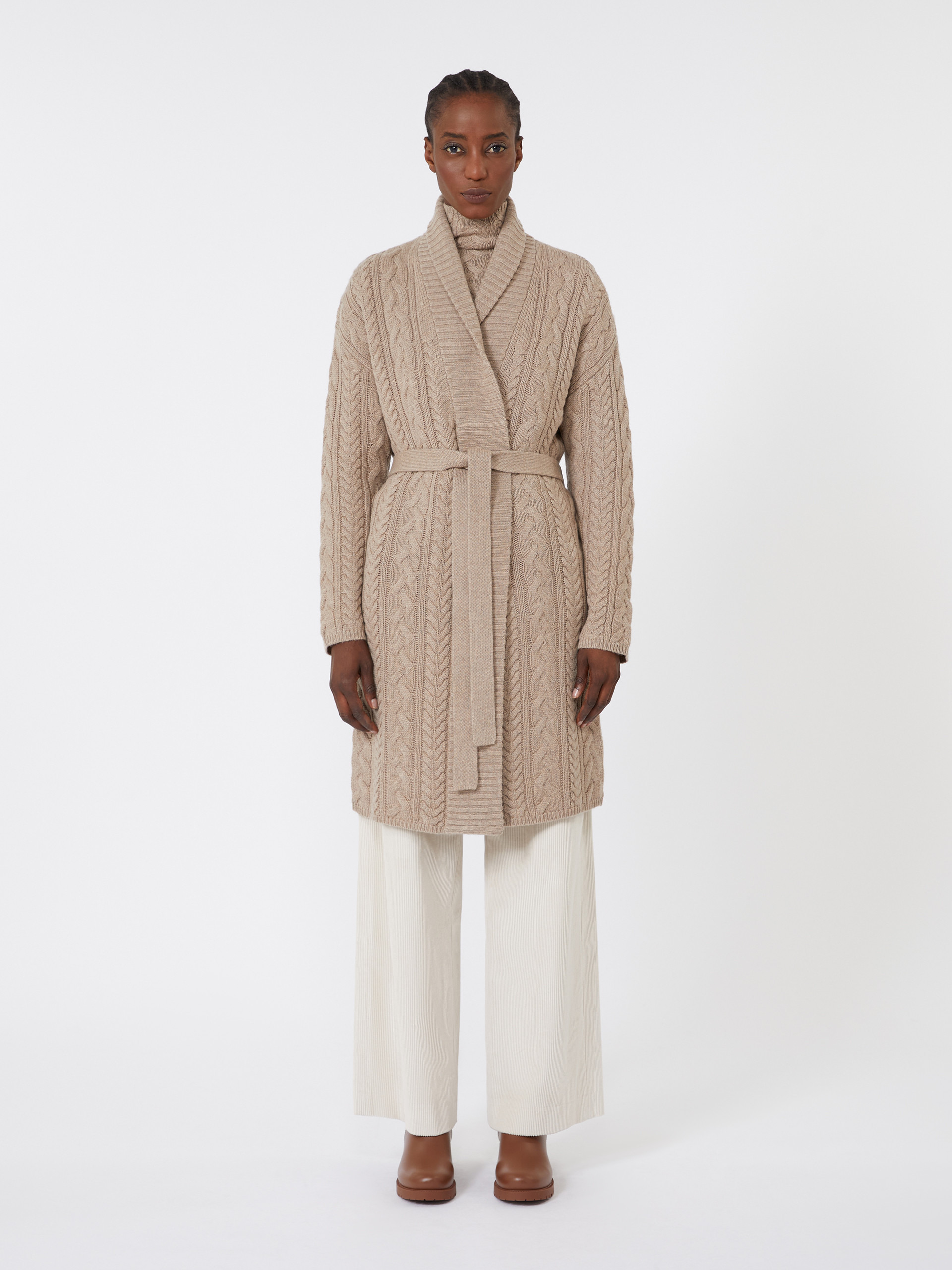 QUEBEC Wool and cashmere knit cardigan - 3