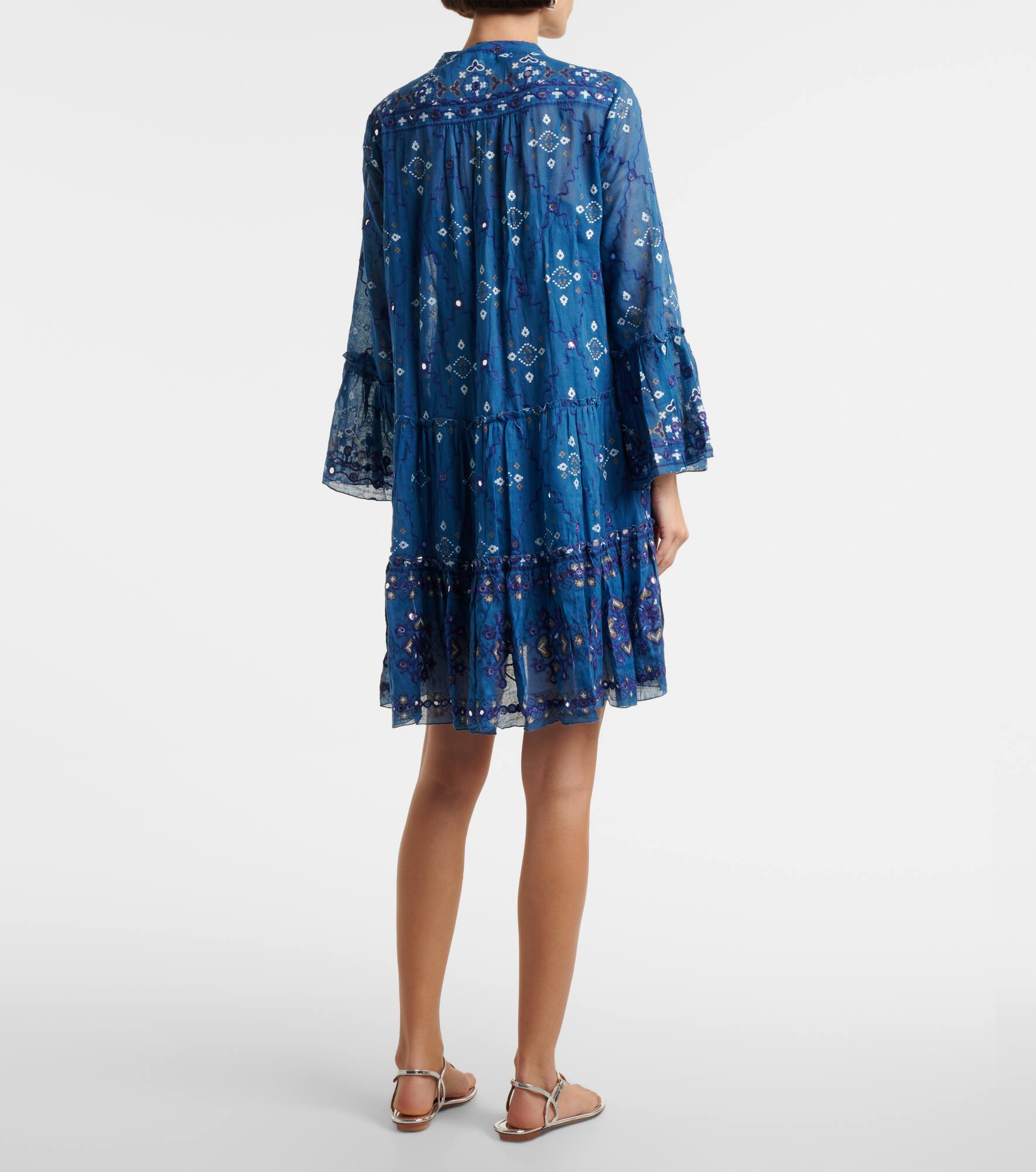 Printed cotton minidress - 3