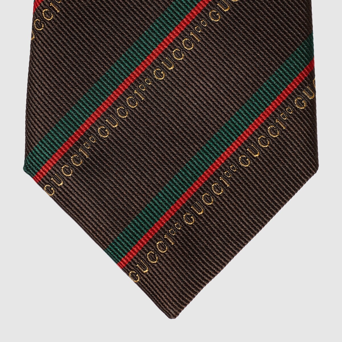 Gucci 100 regimental silk jacquard tie - 3