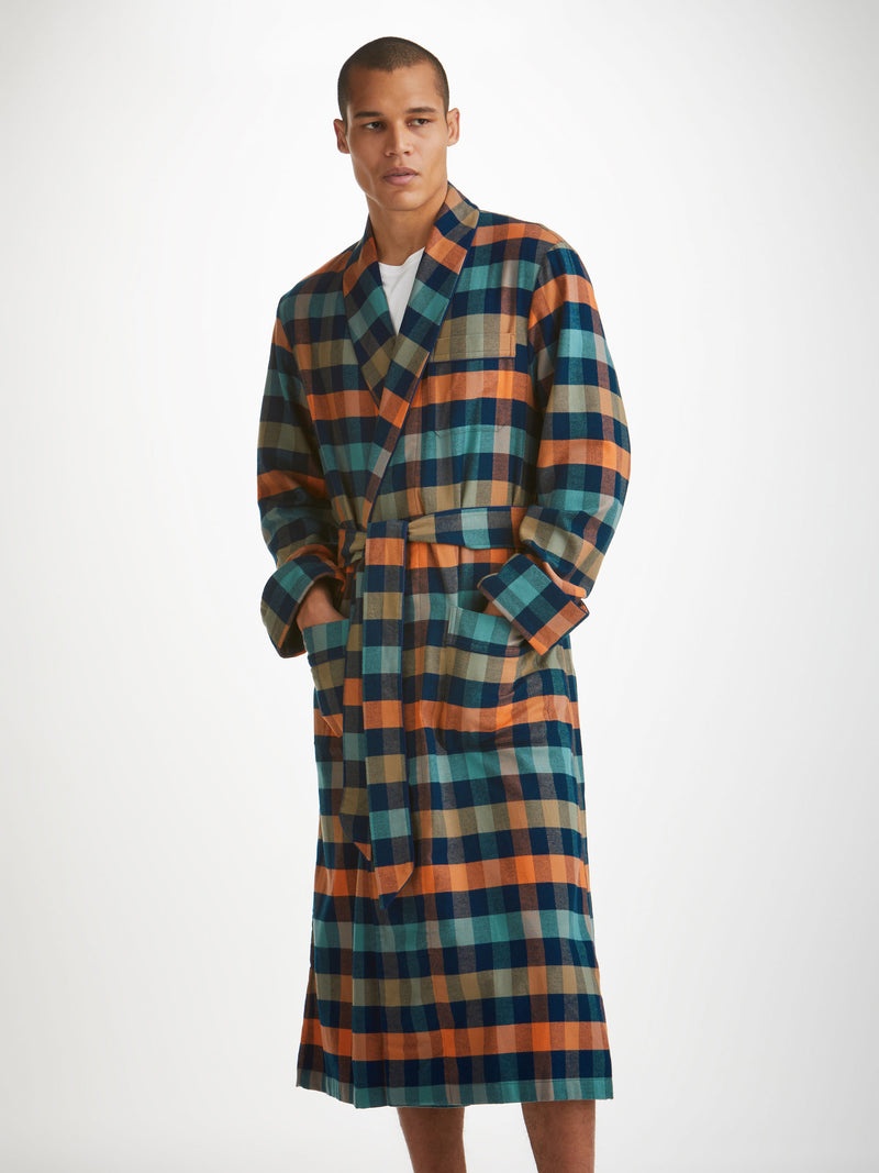 Men's Robe Kelburn 40 Brushed Cotton Multi - 3