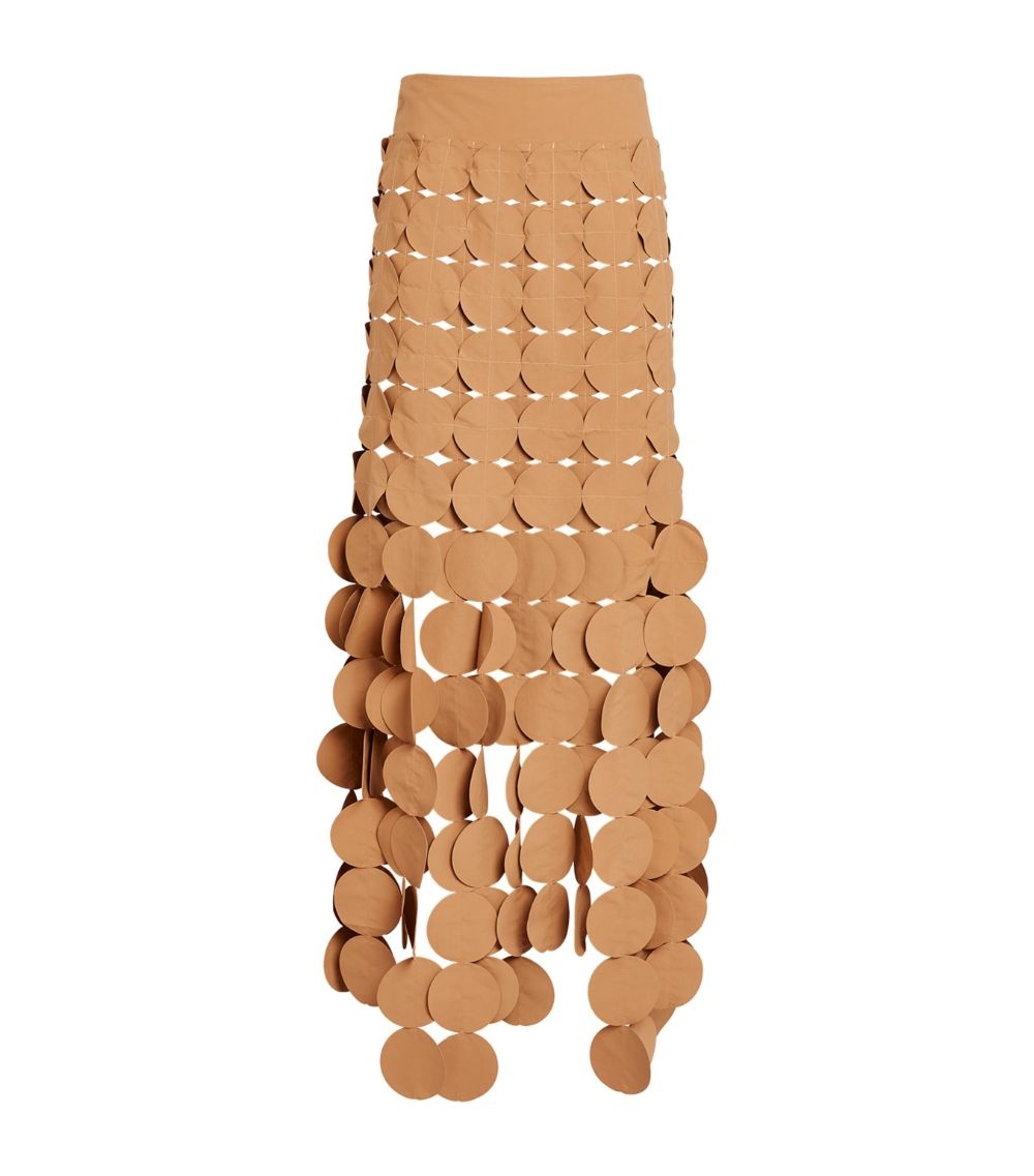 MULTI CIRCLE MAXI SKIRT TERRACOTTA - 2