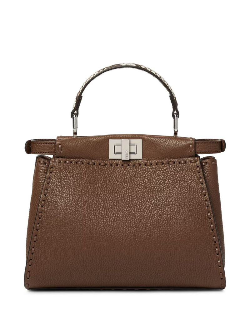 FENDI mini Peekaboo leather tote bag outlook