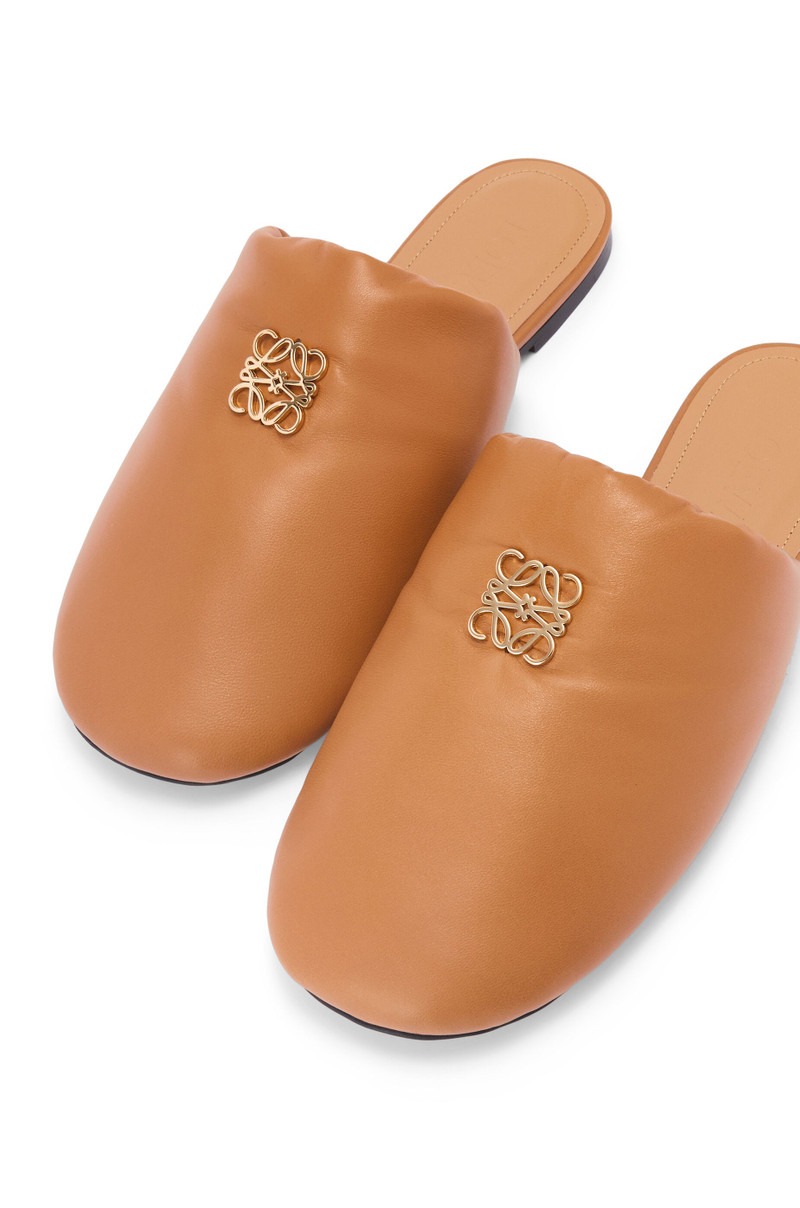 Padded Anagram mule in lambskin 4