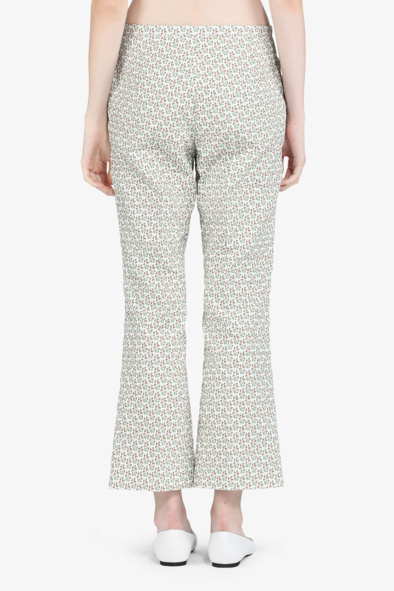 N°21 FLORAL-PRINT CROPPED FLARED TROUSERS outlook