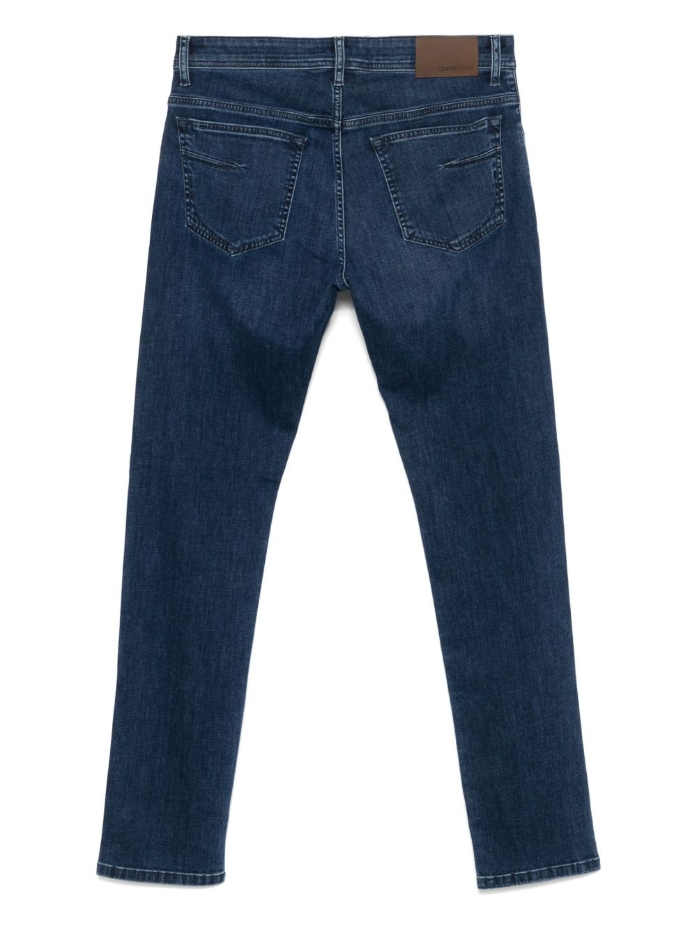 logo-embroidered jeans - 2