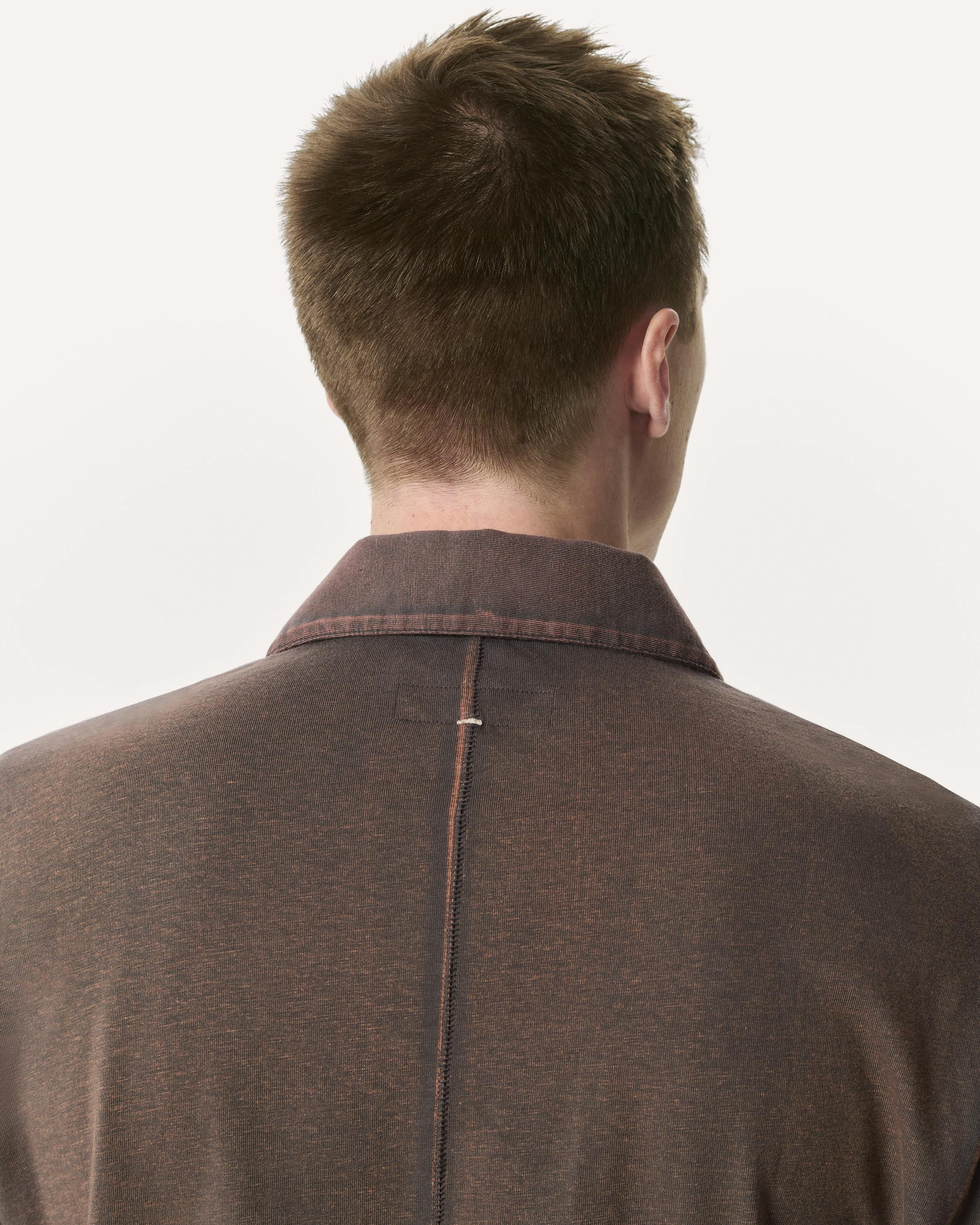 Relaxed Fit Washed Cotton Jersey Rugby Shirt - 6