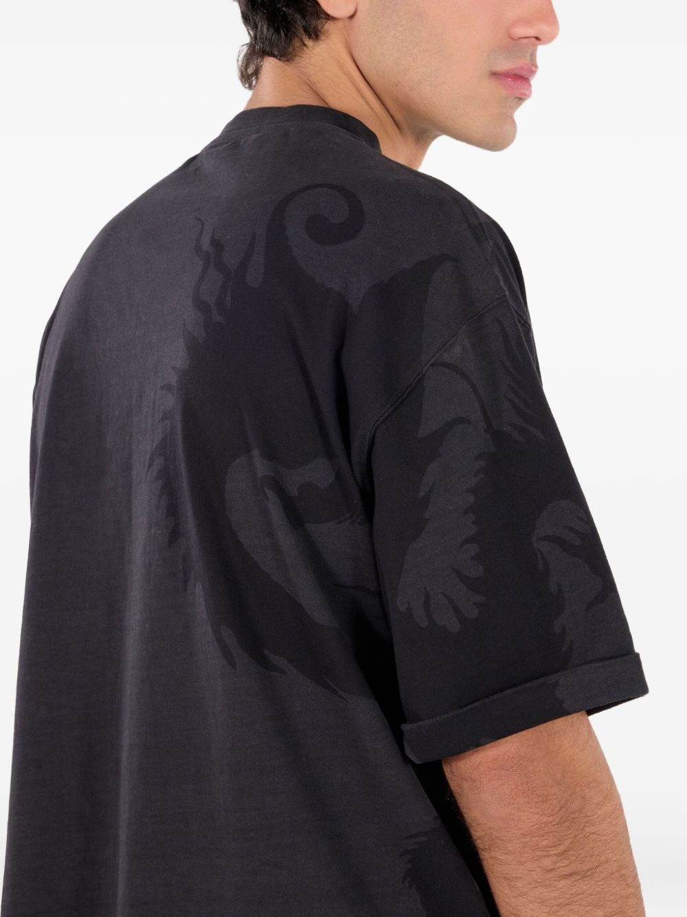 dragon-print T-shirt - 5