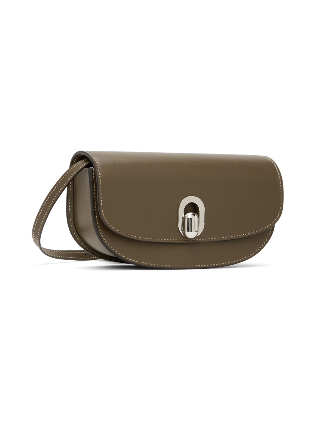 Brown Tondo Crescent Bag - 2