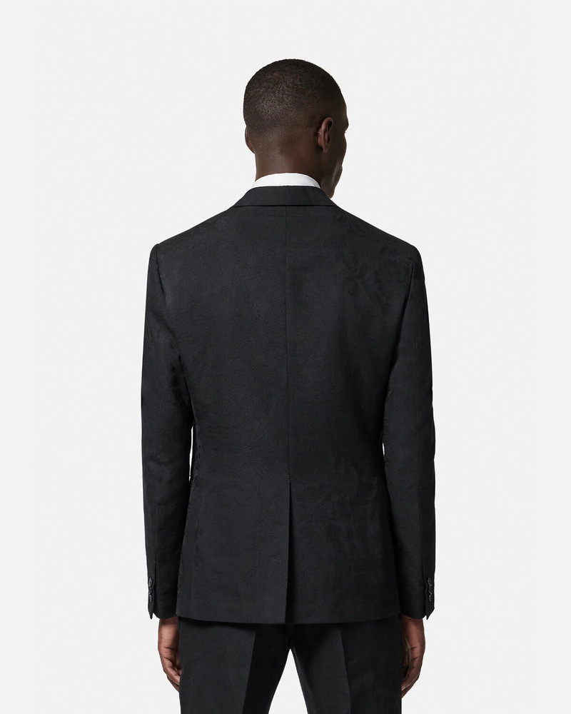 Barocco Jacquard Single-Breasted Blazer 4