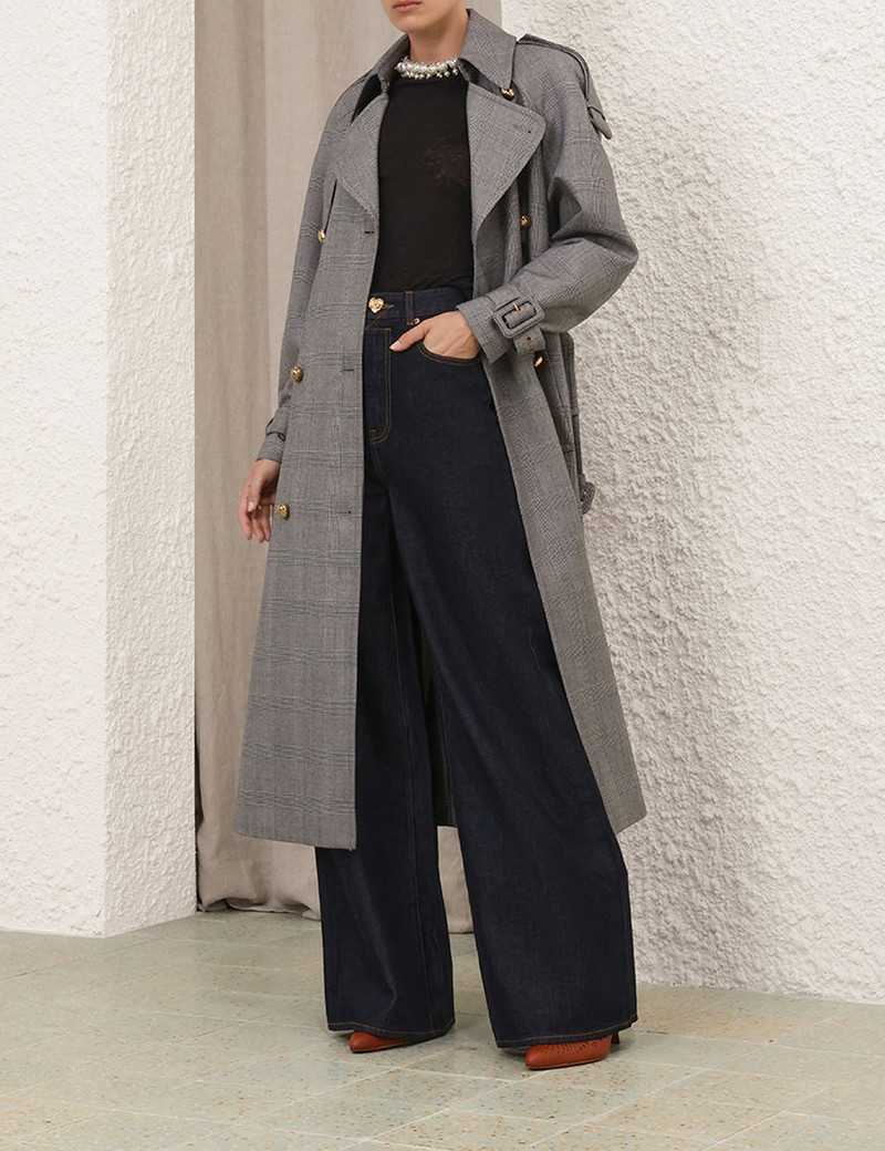 CHECK TRENCH COAT 8