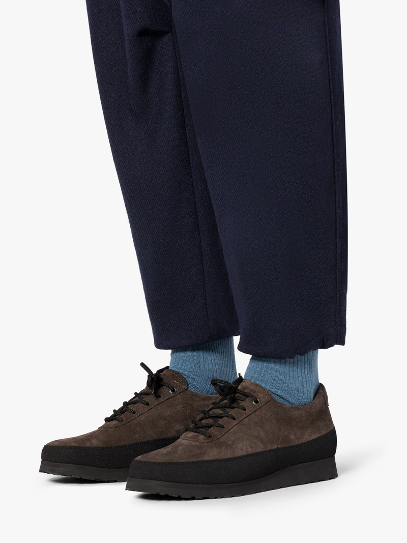 NAVY WOOL CARGO TROUSERS 6
