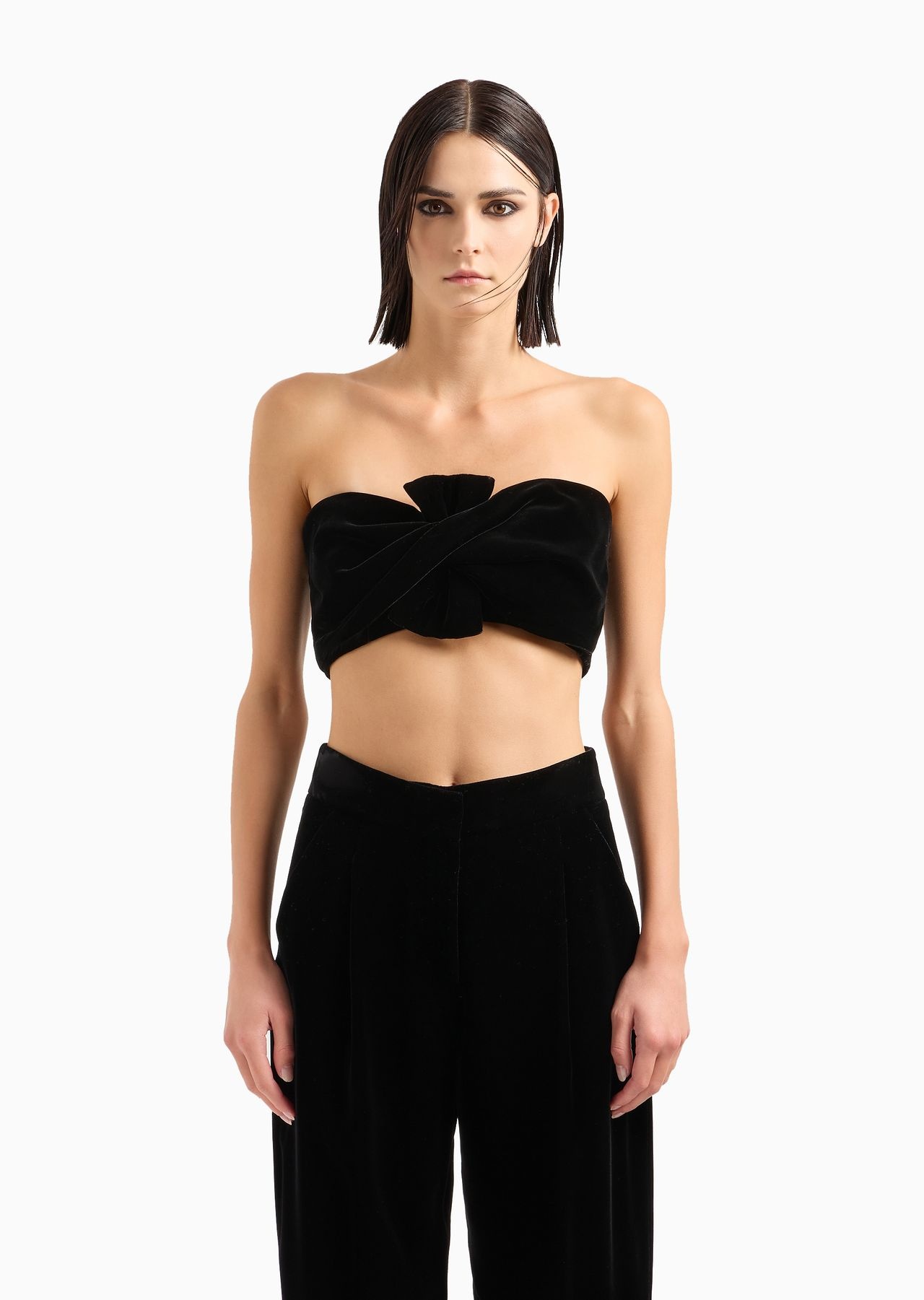 Velvet bustier top - 2