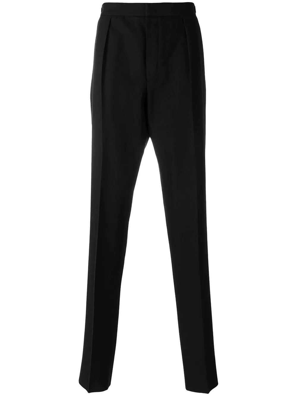 straight-leg wool trousers - 1