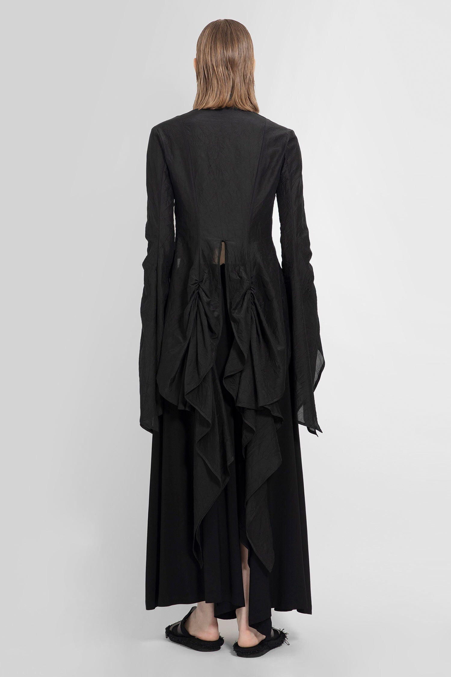 YOHJI YAMAMOTO WOMAN BLACK SHIRTS - 3