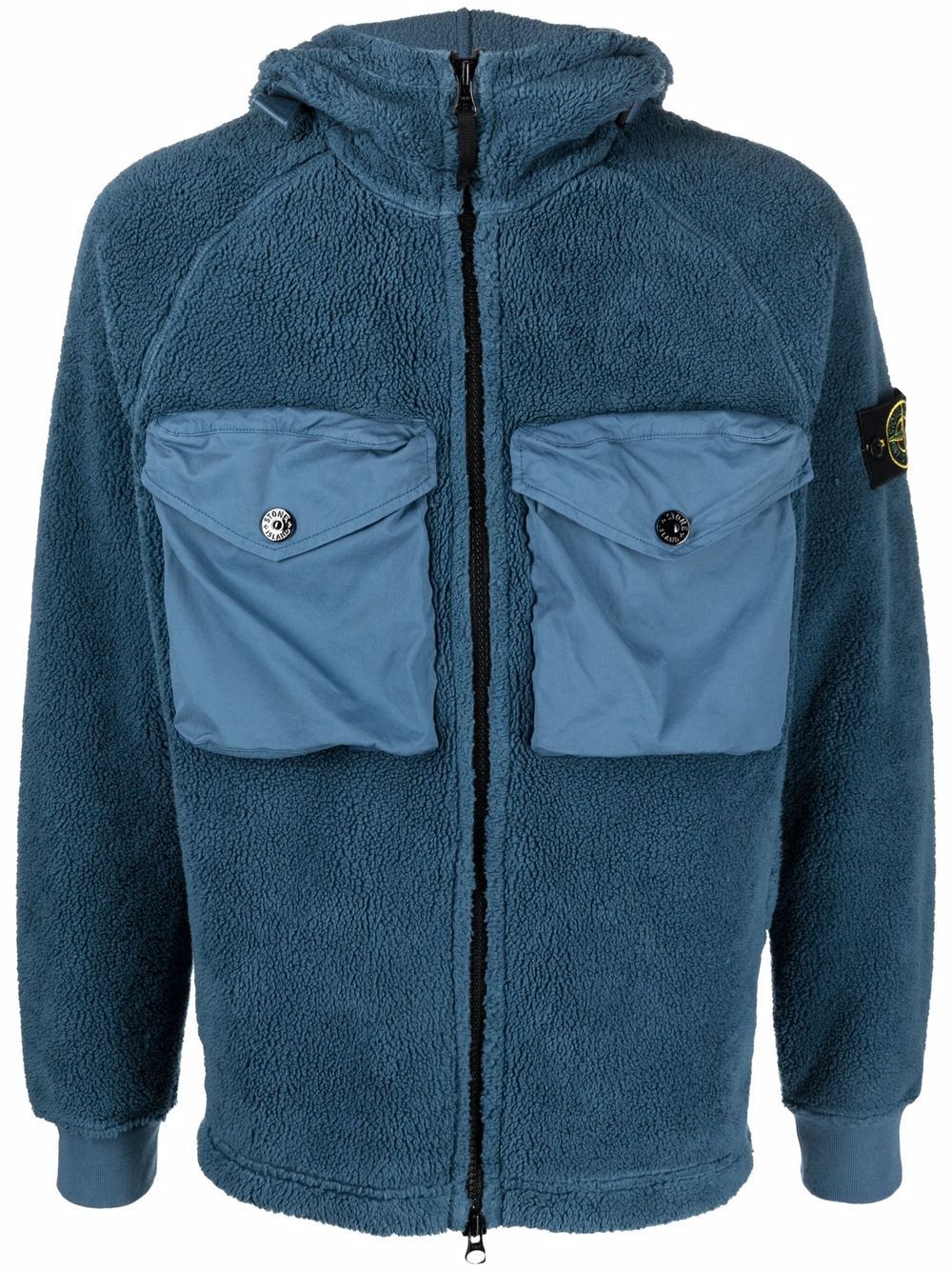 Compass-patch fleece jacket - 1