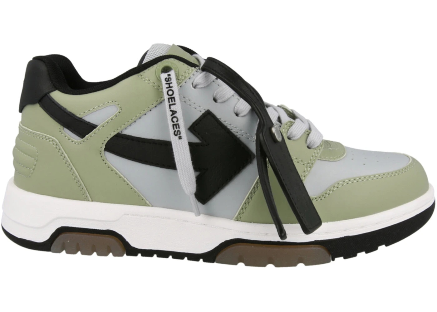 OFF-WHITE Out Of Office OOO Low Tops Military Green - 1