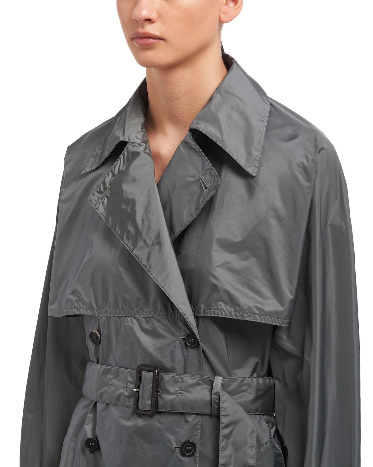 Lightweight Nylon trench coat - 5