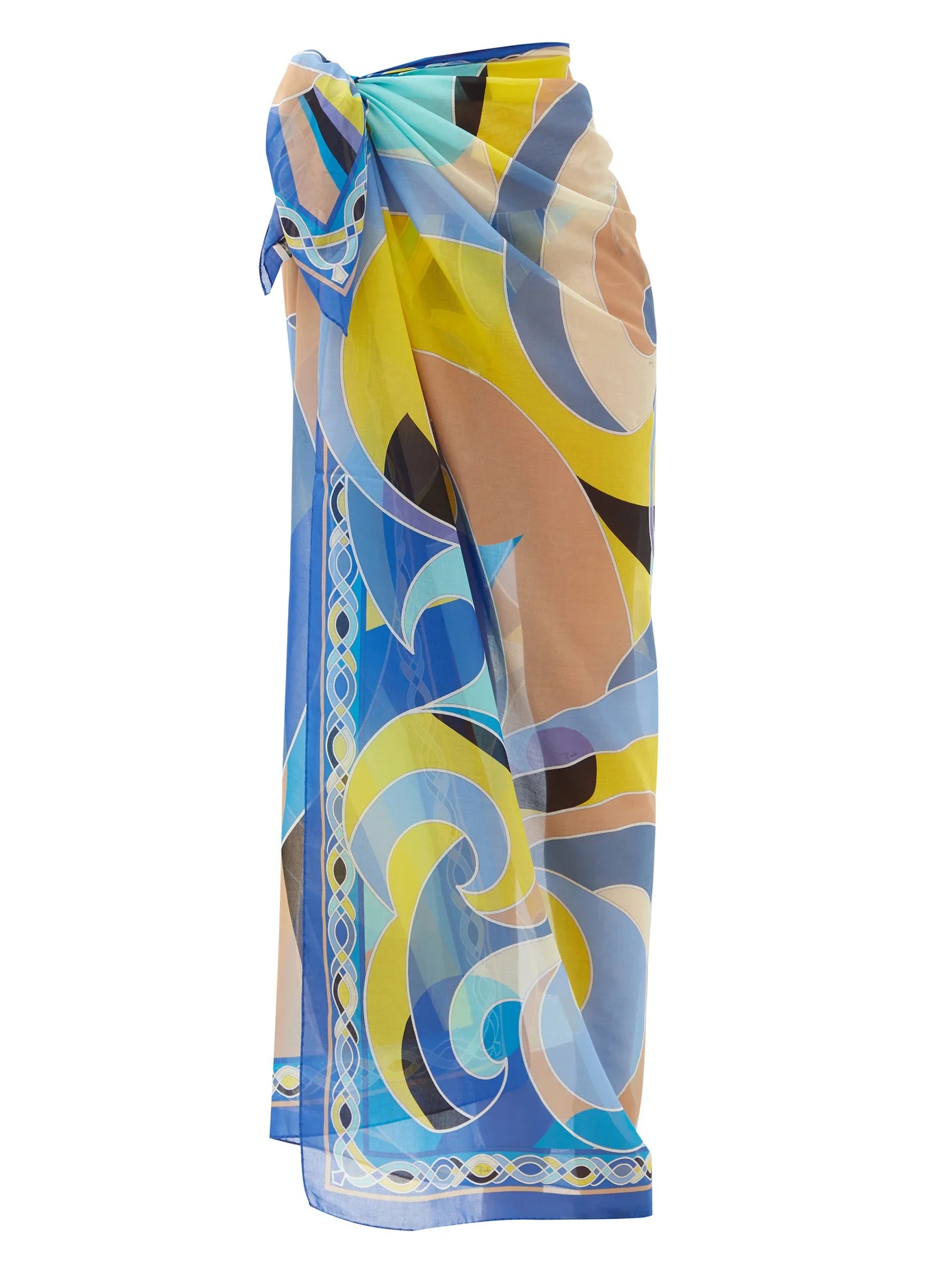 Quirimbas-print cotton-voile sarong - 1