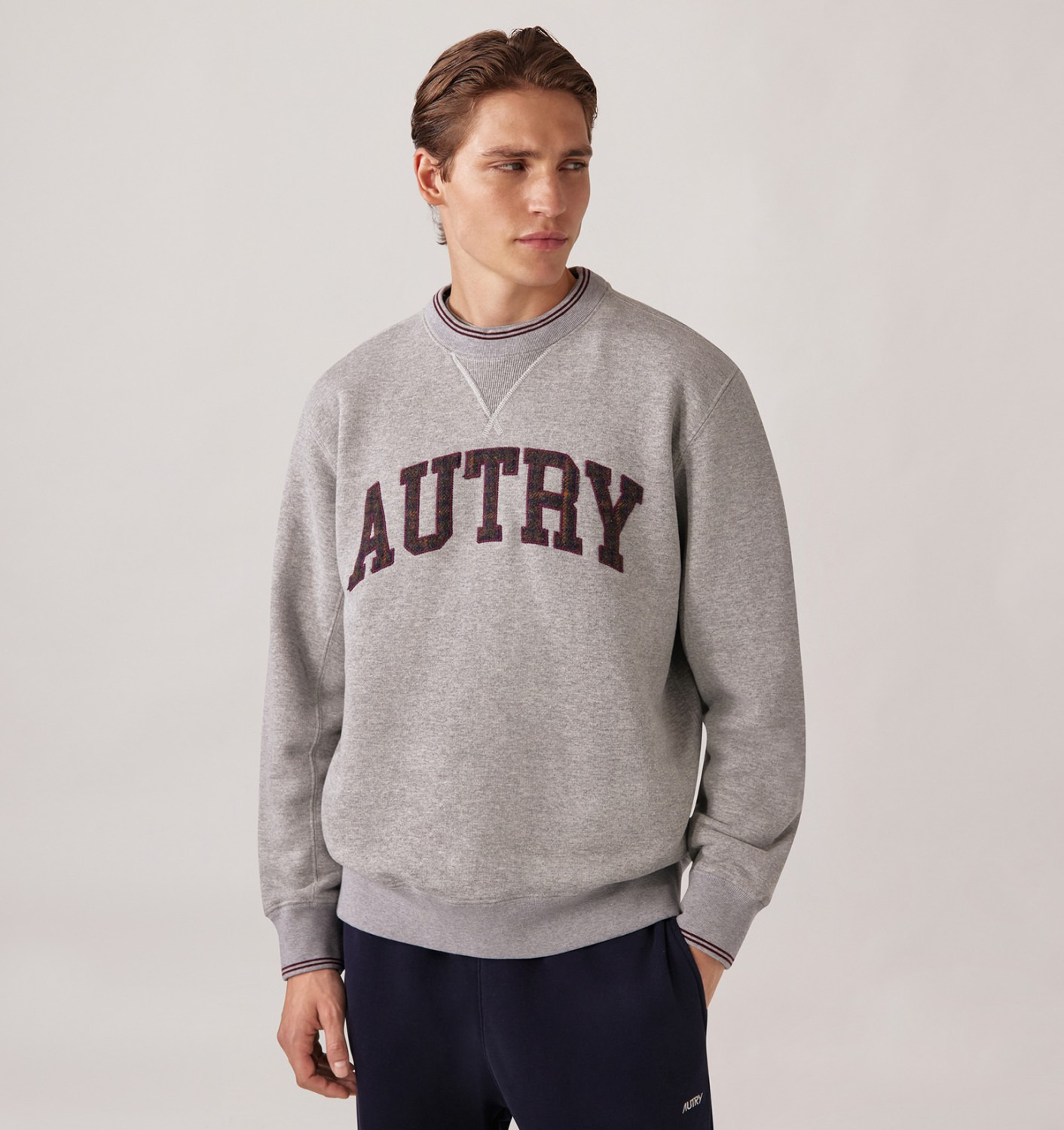 COLLEGE CHECK SWEATSHIRT MAN - 2