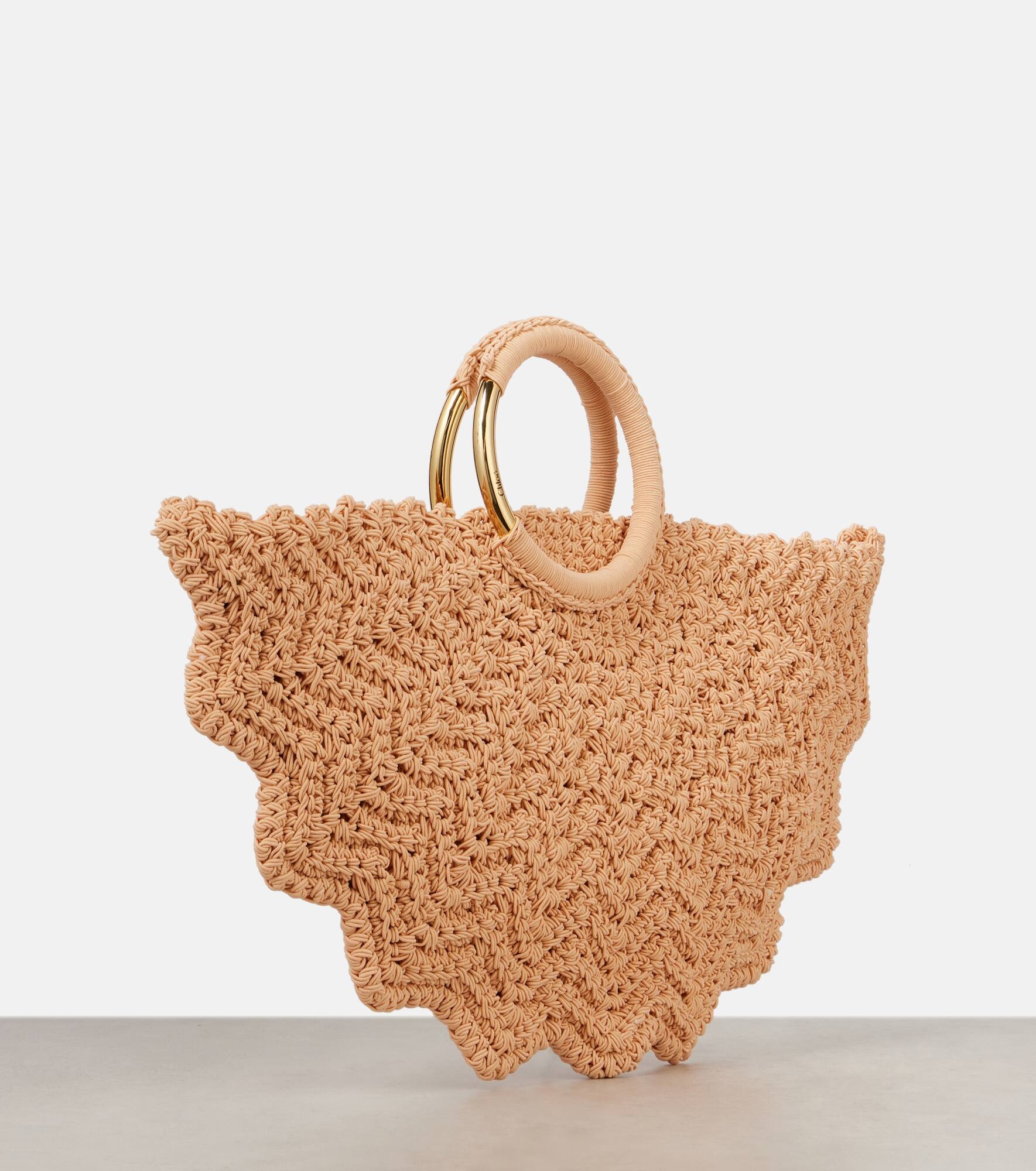 Bracelet Paravent Small crochet tote bag - 4