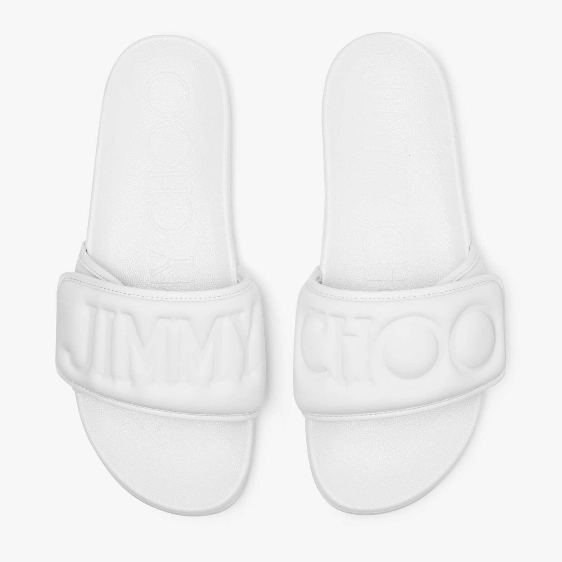 Fitz/M
White Puffed Logo Lycra Slides - 4