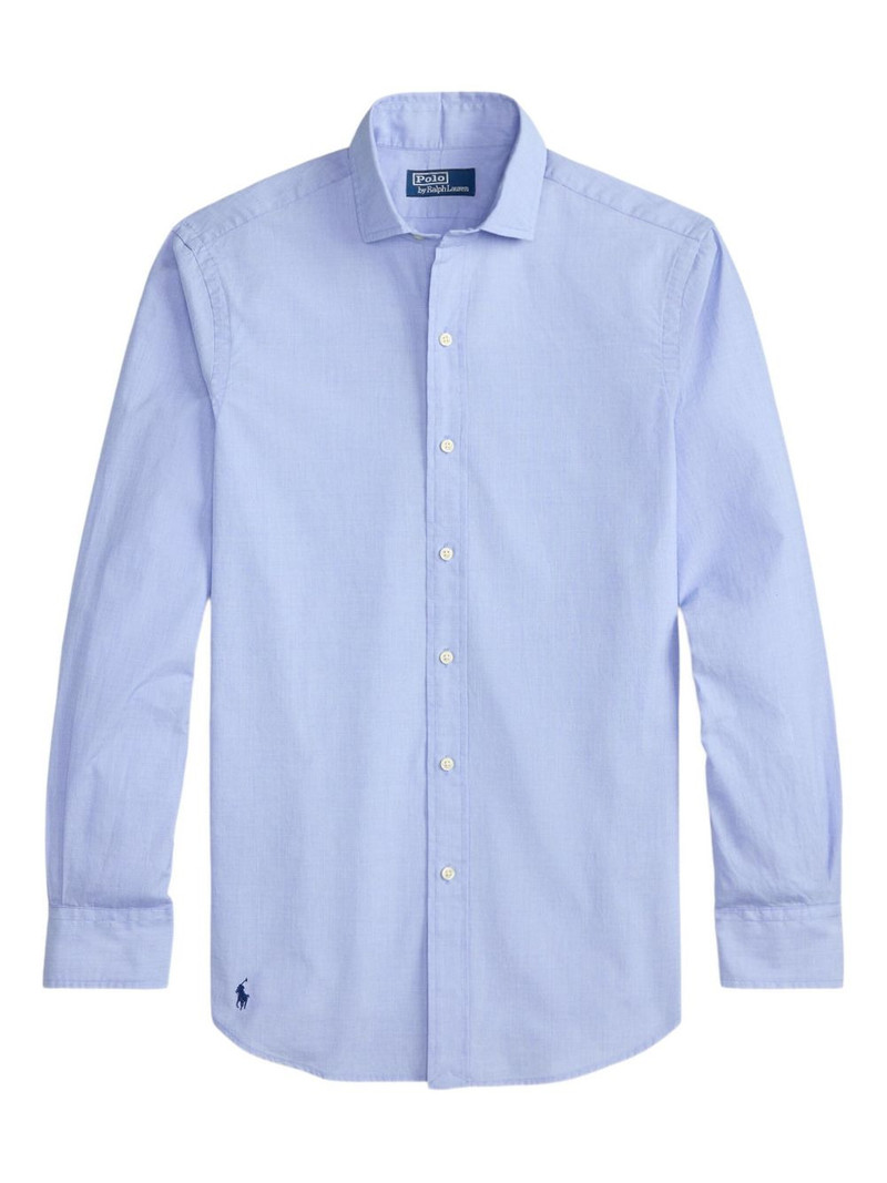 long-sleeve point-colar shirt 1