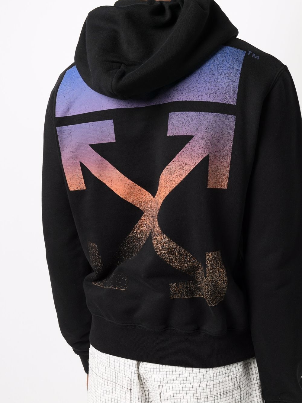 Arrows-print logo hoodie - 5