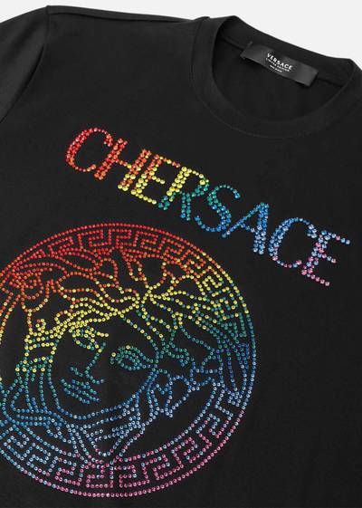 VERSACE CHERSACE Pride Diamante T-Shirt outlook