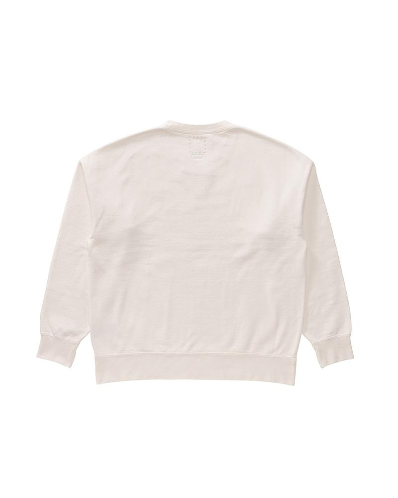 visvim JUMBO SB SWEAT L/S CRASH OFF WHITE outlook