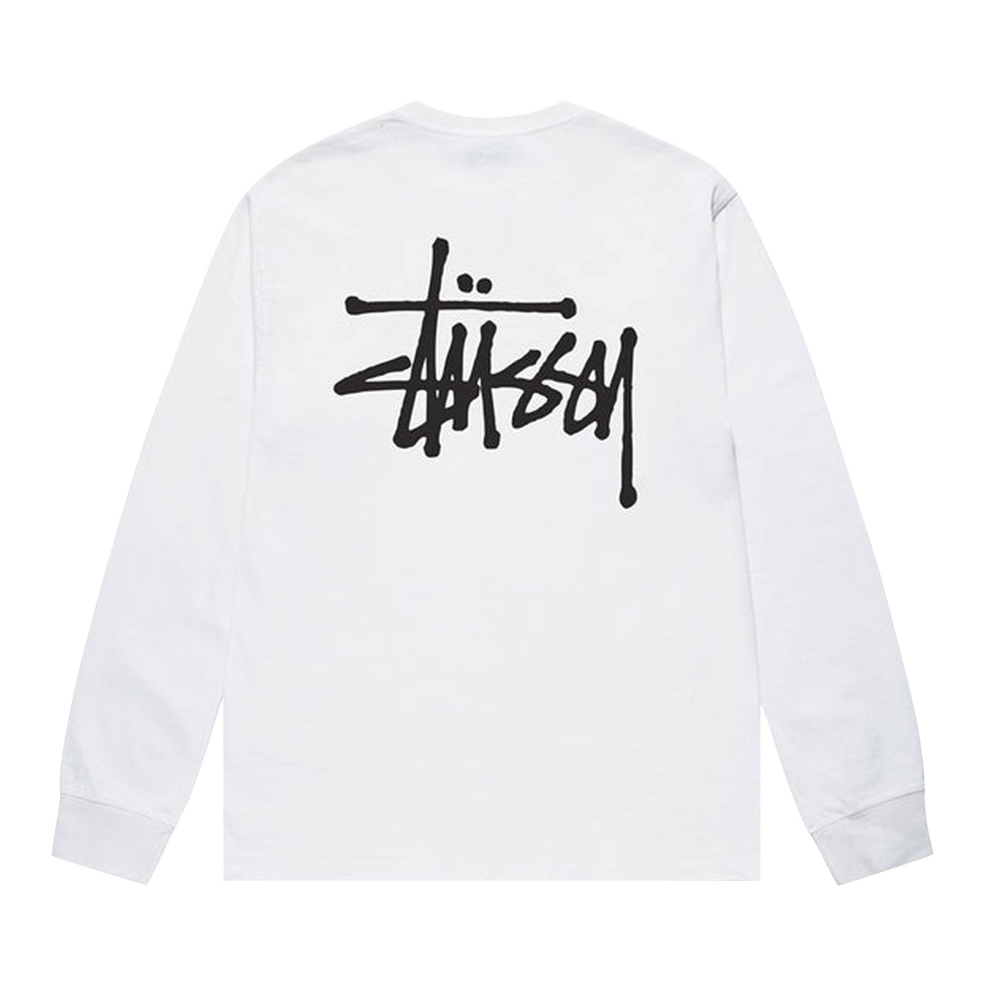 Stussy Basic Long-Sleeve Tee 'White' - 2