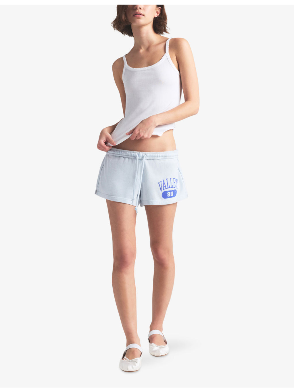 Drop Needle Long Cotton-Jersey Tank Top - 2