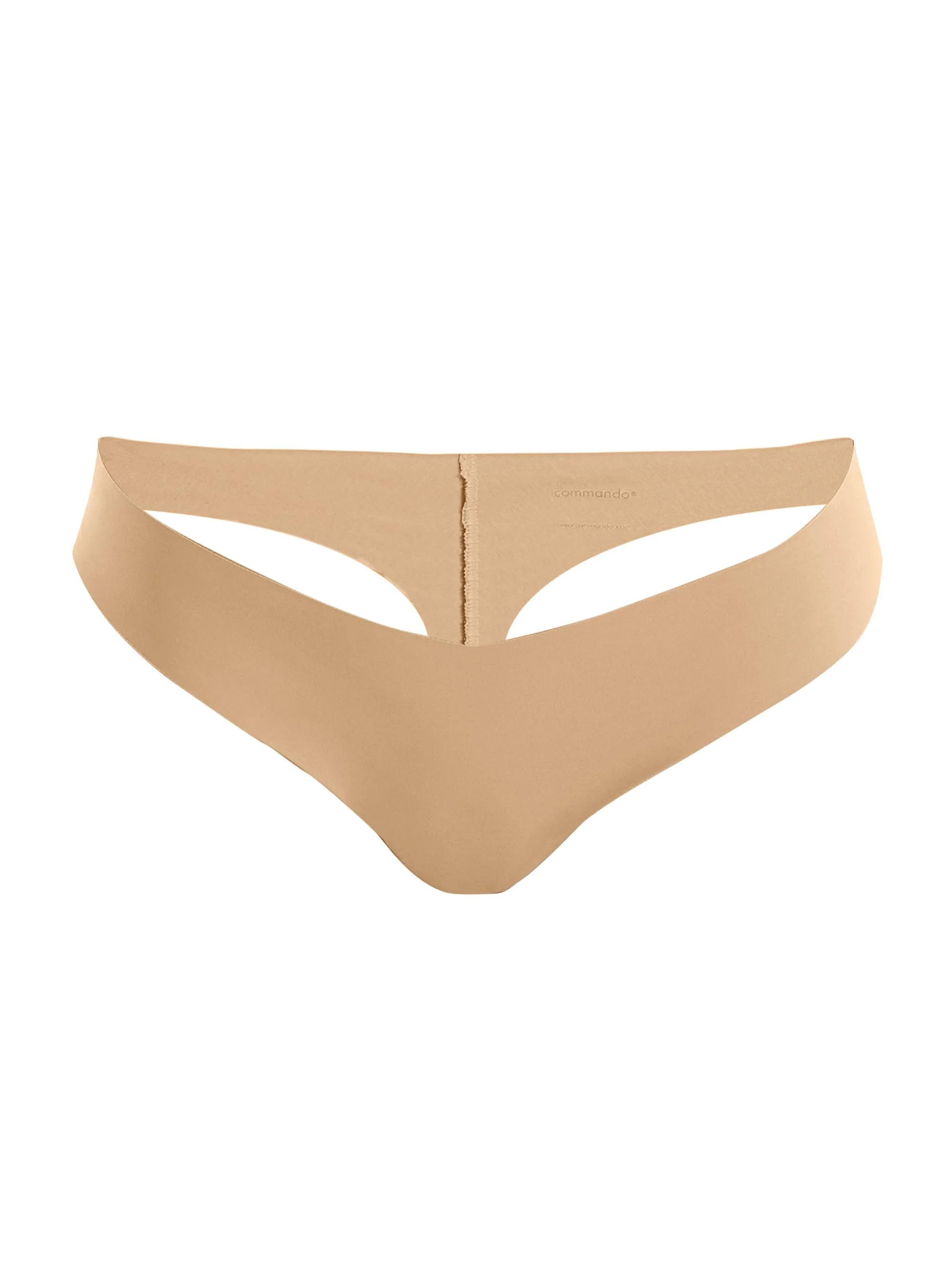 Women's Stretch Microfiber Thong - Beige - 1