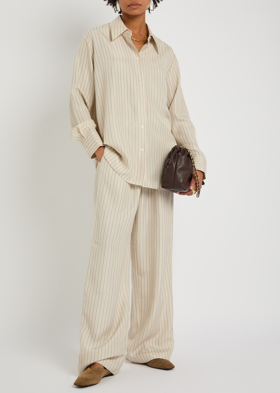Rohe Striped Silk-chiffon Shirt - 4