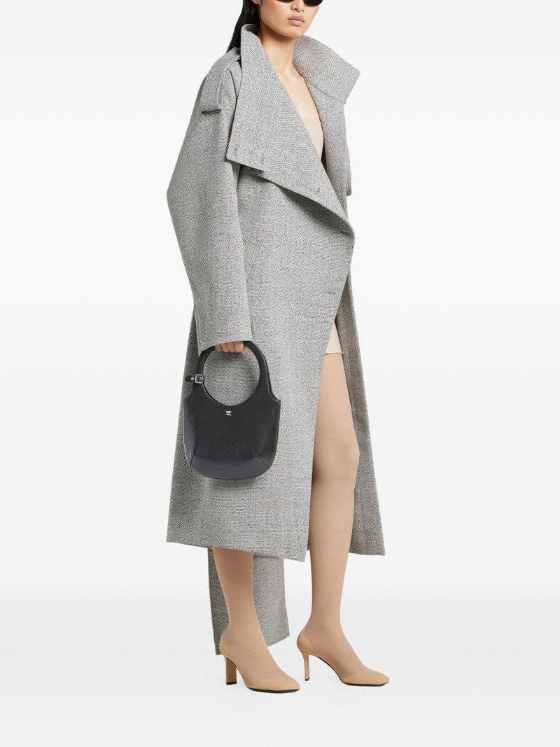 courrèges leather curved handbag outlook