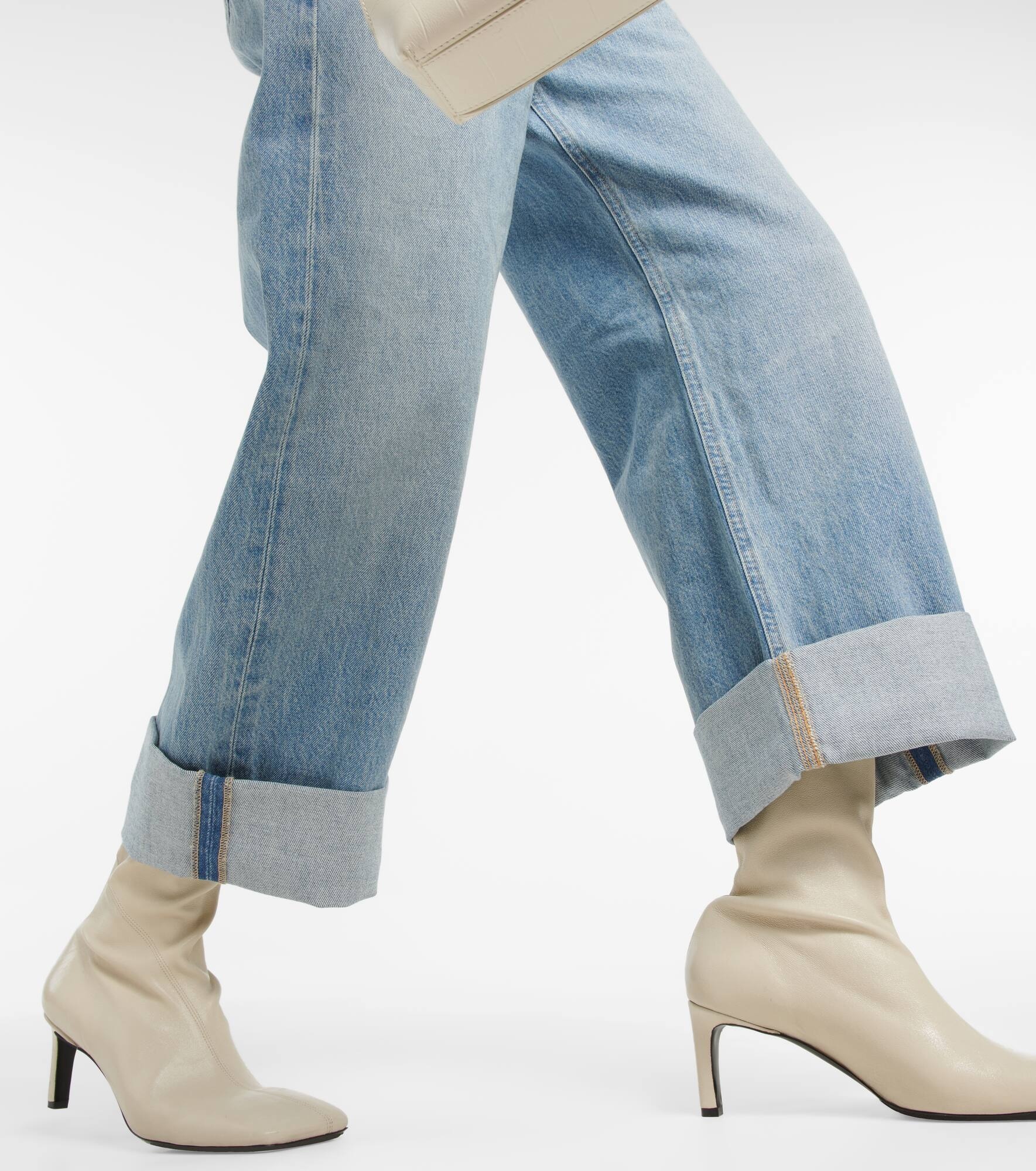 Ayla mid-rise cropped wide-leg jeans - 5
