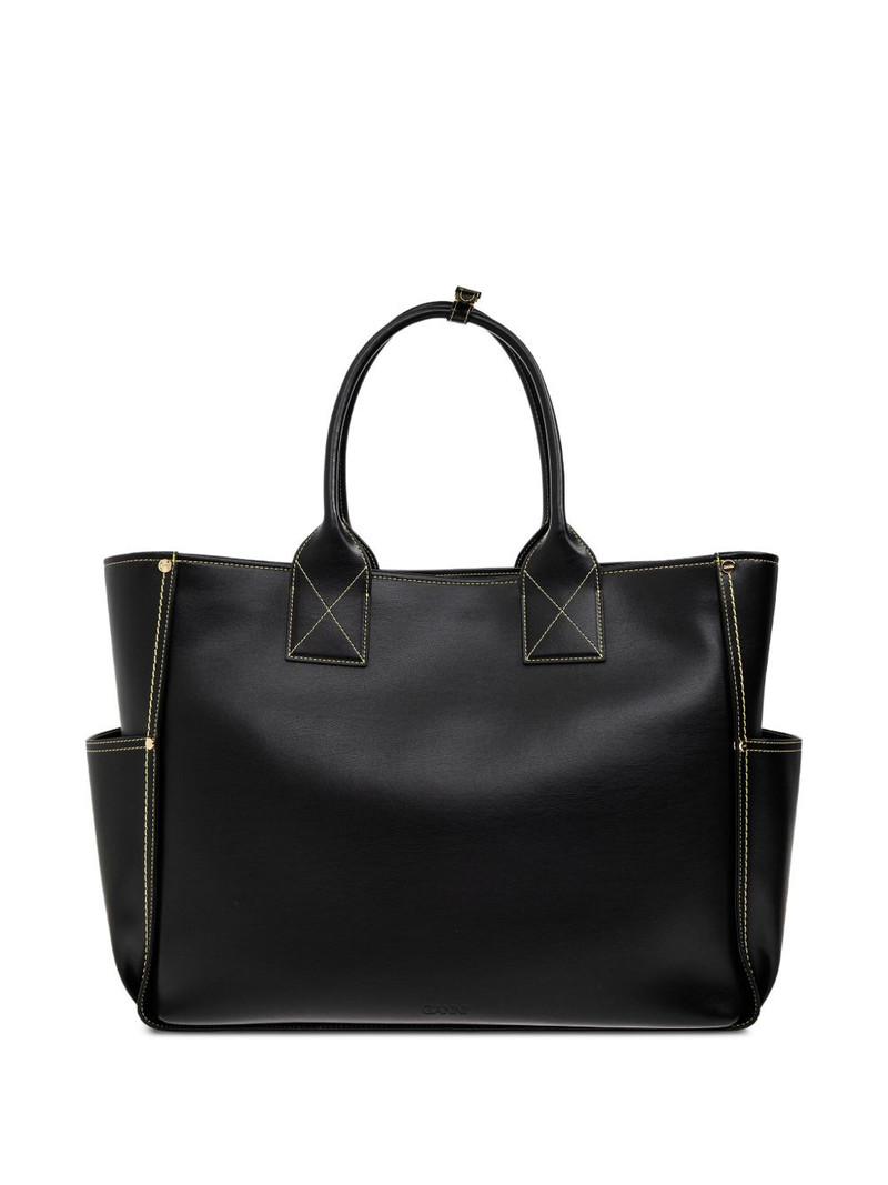 logo-tag multi-pocket tote bag 3