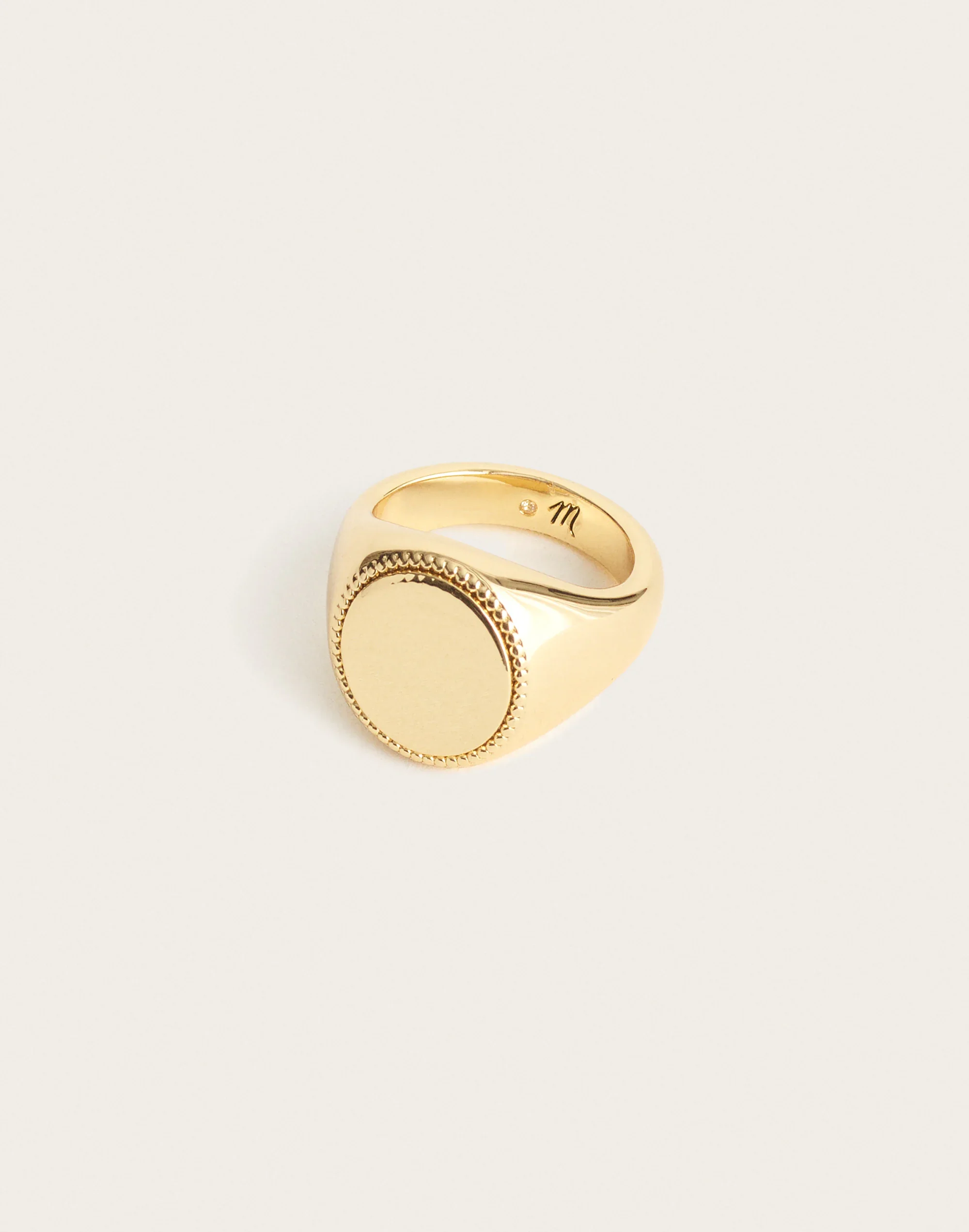 Milgrain Signet Ring - 1