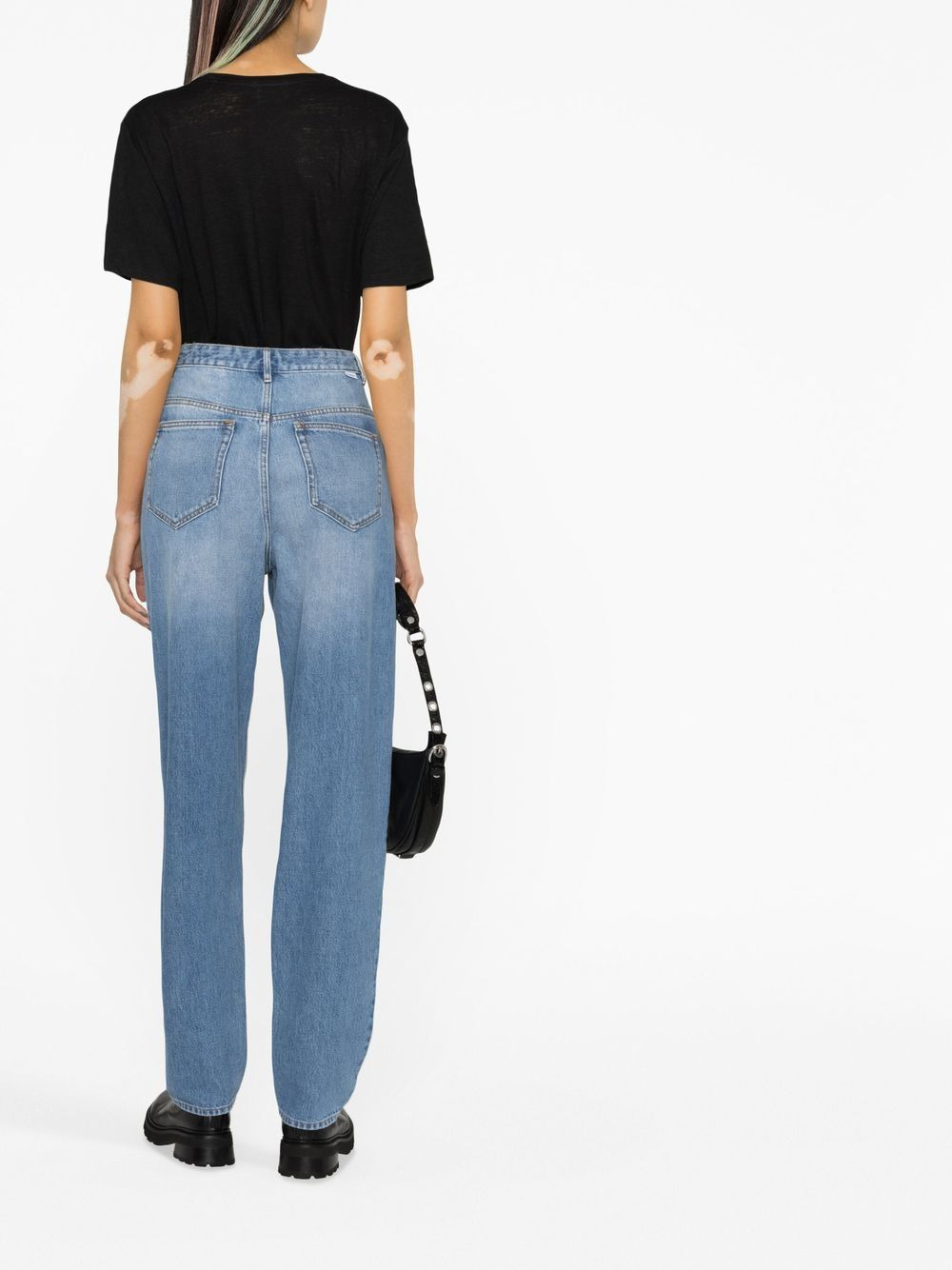 high-waisted boyfriend jeans - 4