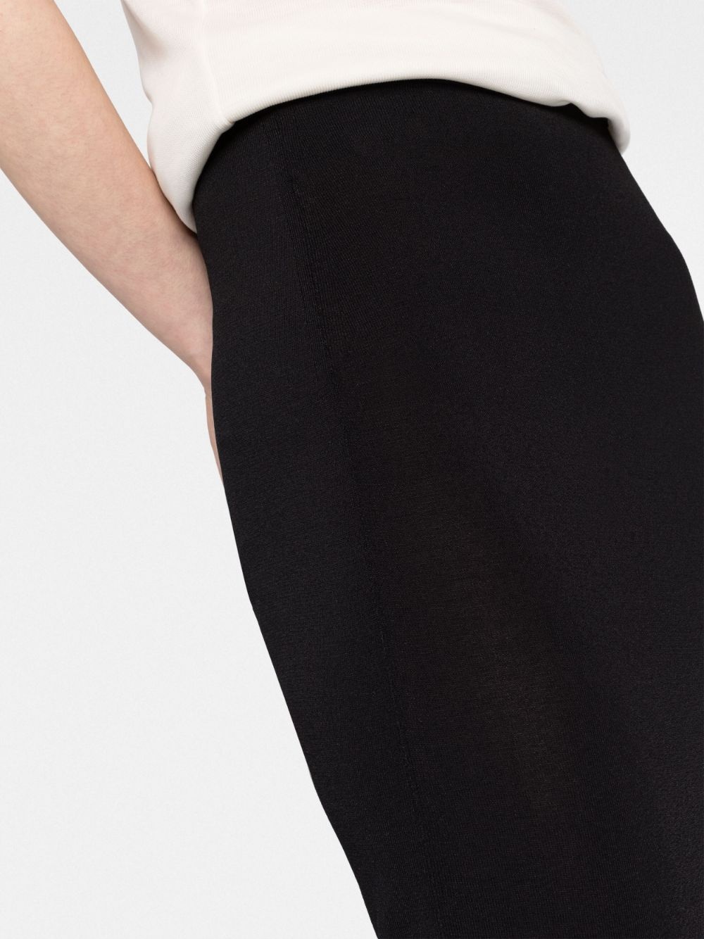 asymmetric-hem maxi skirt - 3