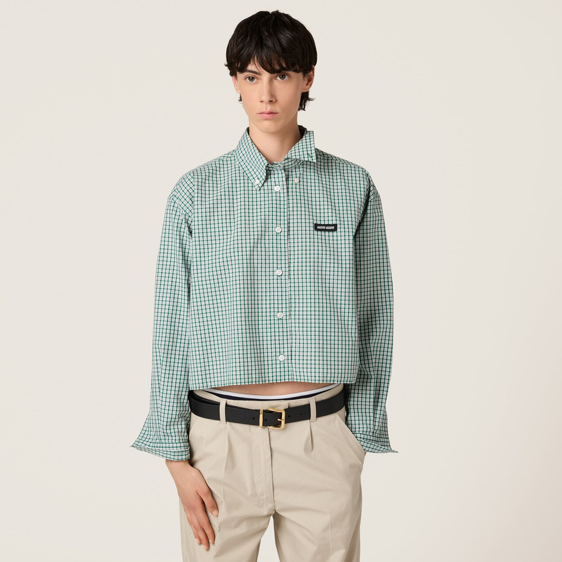 Miu Miu Checked shirt outlook